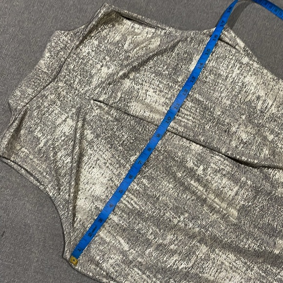 Anthropologie, Akemi + Kin Metallic Hold and gray Drape Tank Top, Size XS - Picture 12 of 16